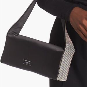 Kate Spade New York afterparty crystal & satin handbag